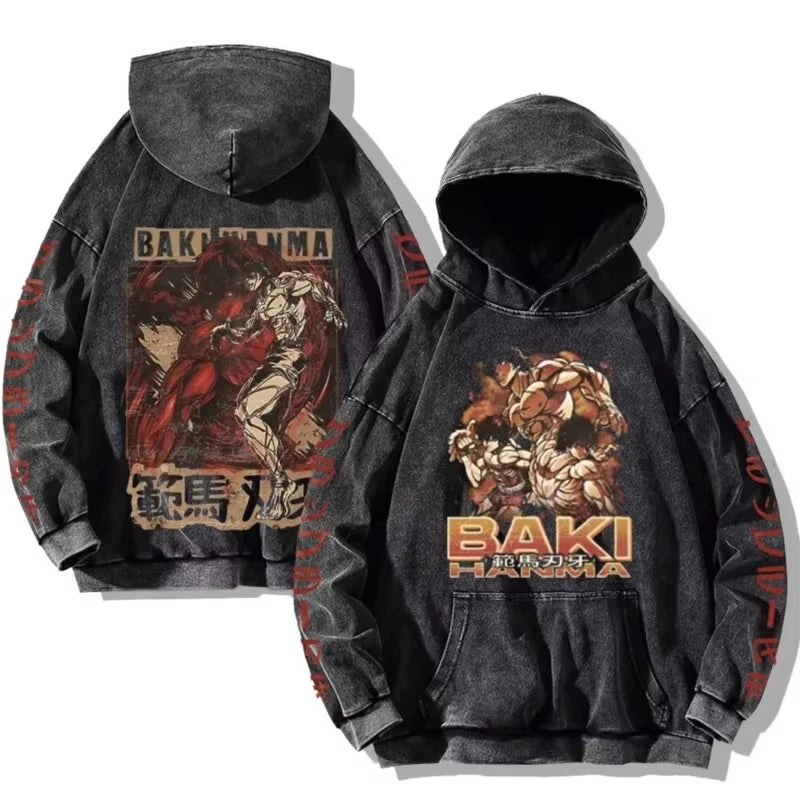 Vintage Baki Hanma Hoodie